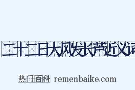 二十二日大风发长芦近义词是什么意思的图片